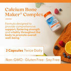 Doctor's Best Calcium Complex Supplement for Women & Men - Bone Strength & Health Support Caps, Vitamin C, D3, K2, MCH-Cal, Magnesium, & Potassium Citrate Complex, Non-GMO - 180 Capsules