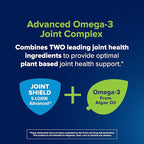 Osteo Bi-Flex Advanced Omega-3 Joint Complex Algae Oil Plant-Based Supplement, Improve Joint Function, Strength, Flexibility, Mobility 80 Softgels