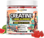 Creatine Monohydrate Gummies HMB Supplements for Men - Creatine and HMB Supplement for Boost Strength Performance Build Muscle Supports and Muscle Growth & Recovery
