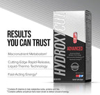 Hydroxycut Advanced - 60 Rapid-Release Liquid Capsules - Thermogenic Calorie Burn, Maximize Energy - for Women & Men