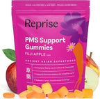PMS Support Gummies for Women | Hormone Balance, Healthy Cycle | Relaxes Body, Reduces Cramps | Boosts Mood, Energy| Dong Quai, Peony Root, Licorice Root, Chamomile | Low Sugar Chews, 60 Gummies