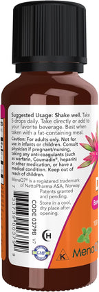 NOW Foods Supplements, Liquid D-3 & MK-7 with 2,500 IU Vitamin D-3 & 100 mcg Vitamin K-2 per 5 drops, 1-Ounce