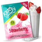 Keto Chow Strawberry | Keto Meal Replacement Shake Powder | Nutritionally Complete | Low Carb | Delicious Easy Meal Substitute | Protein Rich You Choose The Fat | Single Meal Sample