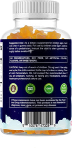 Vitamatic Sugar Free Kids Melatonin 1mg, 90 Gummies, Pineapple & passionfruit Flavored Gummies, 90 Days Supply (Pack of 2)