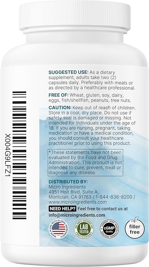 Micro Ingredients Pure Methylated Multivitamin, 240 Capsules | 19-in-1 Formula with Vitamins C, D, B12, Folate, Magnesium, Zinc & More | Filler Free, Non-GMO