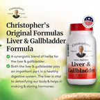 Christopher's Original Formulas Liver & Gallbladder Formula Capsules - Gallbladder Supplements with Digestive Enzymes - Supports Digestive System with Natural Herbs - Pack of 12