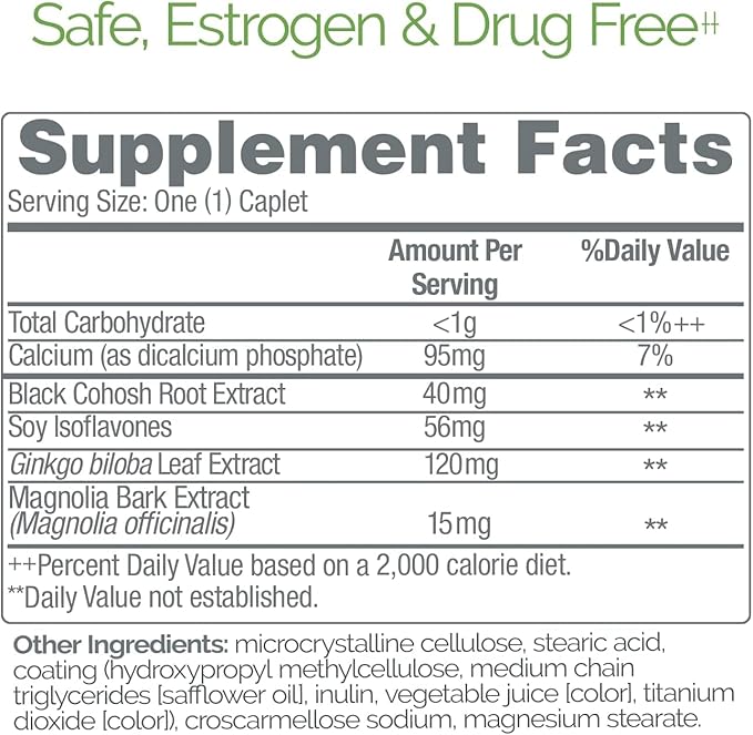 Estroven Mood Boost for Menopause Relief, Helps Reduce Hot Flashes & Night Sweats, Helps Manage Mood Swings, 30 Count