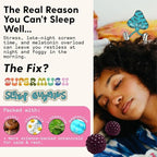 SuperMush Sleep Gummies for Adults - Mushroom Supplement with Magnesium Citrate, L-Theanine, Chaga, Reishi & Chamomile for Deep Sleep, REM & Detox - Vegan & Sugar-Free - 60 Gummies (30 Servings)
