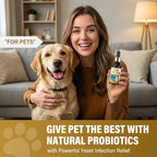 Yeast Infection Treatment for Dogs, Dog Anti Yeast Drops Treatment, Natural Dog Ear Yeast Infection Treatment Supports Immune System & Skin Microbiome