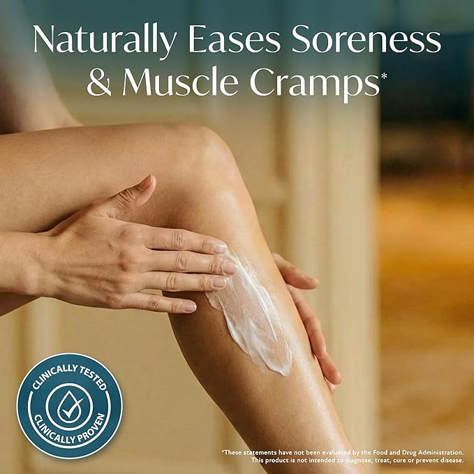 Solia Magnesium Cream, USA-Made Unscented Topical Magnesium Lotion for Feet Soreness, Muscle Balm Mag Oil Body Butter, Foot Cream for Feet, Rub for Muscle Soreness, 4oz