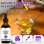 Cortisol Supplements for Women & Men, 10 in 1 Hormone Balance for Women Men with Ashwagandha, L-theanine, Hormone Balance Liquid Drops, Hormone Balanced for Women, Recess Mood Focus, Blueberry Flavor