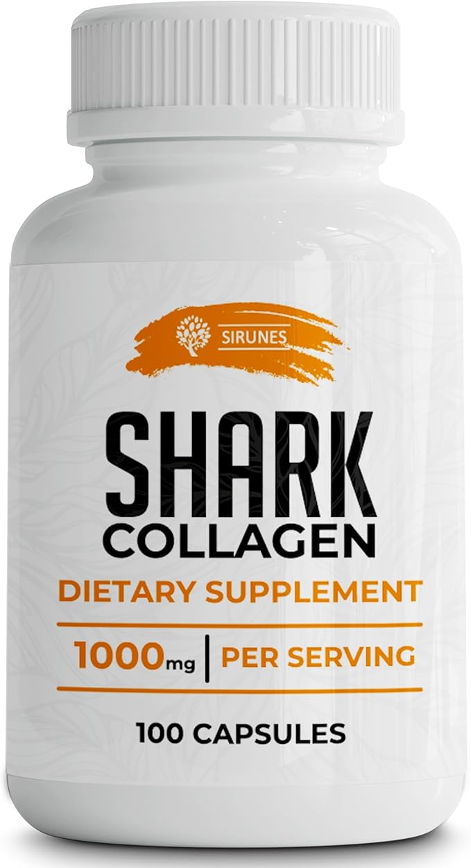 SIRUNES Fish Collagen Peptides Capsules – 100 Capsules | Fish Collagen Peptides | Supports Hair, Skin, Nails, Joints & Bones | Gluten-Free, Non-GMO | Made in USA