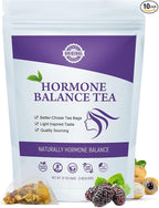 Hormone Balance Tea for Women Support Menstrual Cycle & Help to Get Pregnant Fast, 10 Loose Leaf Teabags for Fertility and Ovulation