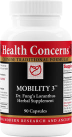 Health Concerns Mobility 3 – Joint & Muscle Support – Herbal Stiffness Supplement for Men & Women – Dong Quai, Ginseng, Fo-Ti, Loranthus & Ginger Formula – Chinese Support – 90 Capsules