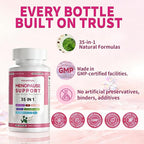 Menopause Supplements For Women, 400mg Black Cohosh & 200mg DIM for Hot Flashes, Night Sweats Relief & Hormone Balance, 35-in-1 with Probiotics, Ashwagandha & Red Clover, 100 Capsules/50-Day Supply