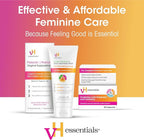 vH essentials Prebiotic pH Balanced Vaginal Suppositories, Naturally Protect Against Odor, 15 Count Box