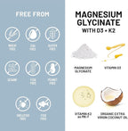 NatureWise Magnesium Glycinate 550mg + High-Dose 10000 IU Vitamin D3 K2 100 mcg - D3 K2 Magnesium Supplement - Chelated for High Absorption - Bone Support - Non-GMO, USA Manufactured - [30-Day Supply]
