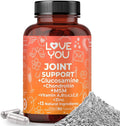 Love You Joint Support Supplement for Relief - Glucosamine, Chondroitin, MSM & Turmeric - Supports Mobility & Flexibility (Bones, Back, Knees, Hands), 90 Tablets, 45-Day Supply - Made in USA