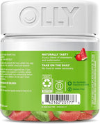 OLLY Fiber Gummy Rings, 5g Prebiotic Fiber, FOS (Fructo-oligosaccharides), Digestive Support, Berry Melon 50ct (Pack of 2)