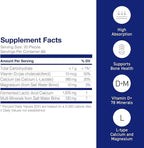 Umeken Mineral L-Cal Calcium with Vitamin D3, 2 Month Supply, Water Soluble Ball Format with Magnesium & Minerals, Fast Absorbing Calcium Magnesium D3 Supplement, 1,300 Balls, 130g, Pack of 1