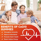 softbear CoQ10 Gummies 400mg Coenzyme Q10 Supplement for Adults, High Absorption coq10 Plus Omega-3, Magnesium, Vitamin B3 & Zinc for Cellular Energy & Antioxidant, Strawberry Flavor 120 Count