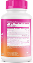 Pink Stork Red Raspberry Leaf Gummies - Third Trimester Labor Prep + Postpartum Mood Essentials with Evening Primrose Oil + Black Cohosh - 60 Vegan Gummy Supplements, Non-GMO