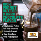 PB2 Performance Peanut Plant Based Vegan Protein Powder | 20g Complete Protein, No Added Sugar, Prebiotic Fiber | Dairy Free, Certified Vegan, Non-GMO, and Gluten Free [Peanut with Dutch Cocoa, 2lb]