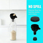 2Pack Protein Powder Container to go Portable Supplement Funnels for Filling Bottles with Protein Powder Compartment Pill Storage, Great for Workout, Travel, to-Go, Fitness