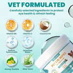 Eyes Wipes for Dogs & Cats 120 Counts, Grooming Kit Care for Dogs and Cats, Prevent Tear Stains, Eye Debris, Discharge, Mucus Secretions,Coconut Scent