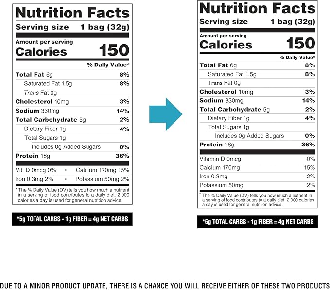 Quest Nutrition Nacho Cheese Tortilla Style Protein Chips, 18g Protein, 4g Net Carb, Low Carb, Gluten Free, 1.1 oz (Pack of 4)