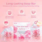 Yoni Soap Bars & 2PCS Natural Yoni Oil Set, Natural Yoni Oil Vaginal Wash for Women Feminine Wash Vaginial Deodorants pH Balance, Eliminates Odor, Feminine Oil 30ml/1 fl oz, Vaginal Care Soap 3.53 oz