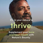 Nature's Bounty Vitamin D3 K2 Supplement, 4000 IU, D3 Plus 100 mcg of Vitamin K Supplements for Adults for Heart & Bone Health Support, 60 Day Supply, 60 Vegetarian Capsules (Pack of 3)