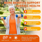2Packs Vitamin D3 K2 Gummies for Adults, Sugar-Free Vitamin D3 5000IU + K2(MK-7) 200mcg Supplement with Vitamin B Complex & Vitamin C E Supports Bone, Muscle, Teeth & Immune, Vegan, Gluten Free