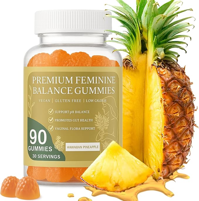 MATOP Pineapple Probiotic Gummies for Women – Sugar-Free, Vegan & Gluten-Free, Daily Wellness Support, 90 Gummies (30 Servings)