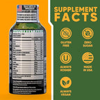 Vitamin Energy Immune+ Extra Strength Energy Shot Army Orange 48 Pack, 260mg Natural Caffeine, B-Vitamins, Citicoline, Green Tea, Immunity & Focus Support, Zero Sugar, Gluten-Free 1.93 fl oz