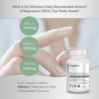 Organixx Magnesium Glycinate Supplement for Support Sleep, Muscle & Heart Health, 7 Type Magnesium Complex with Vitamin B6, Manganese Citrate, Gluten Free, Vegan, Non GMO, High Absorption, 60 Capsules
