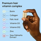 MAREE Hair Growth Vitamins - Faster Thicker Hair Growth Products - Biotin & Collagen Complex Hair Growth Supplements - Hair Vitamins for Hair Loss for Women & Men - Vitaminas Para El Cabello 120 Pills