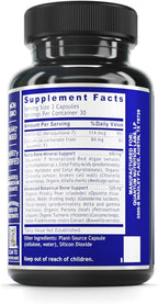 Quantum Nutrition Labs Quantum Bone Health - Bone Health Vitamins, Bone Strength Supplement for Women and Men, Organic Calcium Supplement with Fermented Vitamin K2, Bone Health Support - 90 Capsules