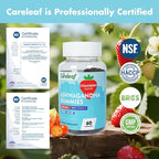 Vegan Ashwagandha Gummies-3000mg High Potency Ashwagandha Root Extract with Vitamin D2 | Strawberry Flavor | 60 Cts/Bottle