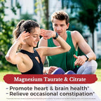 Vitalitown Magnesium Complex Supplement 500mg - NSF Certified Magnesium Glycinate, Malate, Taurate & Citrate - Chelated High Absorption & Gentle on Stomach - Vegan Non-GMO 60 Capsules