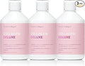 Swedish Collagen Deluxe | 12,500 mg Hydrolyzed Marine Collagen Liquid Supplement - 3 x 500 ml (1,500 ml in Total), 60 Day Supply | Hyaluronic Acid, Biotin & Vitamin C for Hair, Skin, Nails & Joints