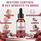 Cortisol Manager Liquid Drops, Cortisol Supplements for Women, with magnesium ashwagandha, rhodiola rosea,l-theanine,Phosphatidylserine-Promote Relaxation and Support Mood- 30 Day Vegan Supply