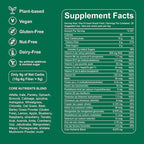 Greens Gummies, Daily Greens Gummies with Organic Chlorella and Spirulina, Digestive & Gut Health, Low Sugar, Formulated with 60+ Ingredients, Individual Packets,160 Gummy Bear