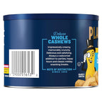 PLANTERS Deluxe Salted Whole Cashews, Party Snacks, Plant-based Protein, 8.5 oz Canister