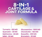Glucosamine Chondroitin & MSM - 3x Strength Joint Support Supplement for Mobility & Comfort - Glucosamine Complex with Turmeric, Boswellia, Bromelain & Quercetin - Bottled in USA - 120 Capsules