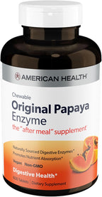 American Health Chewable Original Papaya Enzyme 600 Chwbls