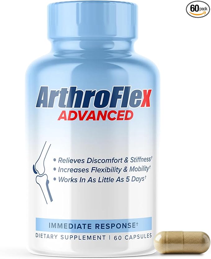 MAXLIFE NATURALS ArthroFlex Advanced Joint Health Supplement – 60 Capsules - Vital Joint Supplements for Women and Men, Type II Collagen Cartilage Supplement, Made in USA Health Care Supplements