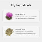 JSHealth Detox + Debloat. Bloating Relief for Women with Milk Thistle, Turmeric, and Fennel. Liver Health and Gut Support. Nutritionist-Formulated (60 Tablets, Pack of 2)