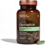 DermaIRON Iron Supplement for Women & Men – Gentle Iron for Low Ferritin & Anemia Support, Hair Thinning & Hair Loss Support, with Collagen & Vitamin C