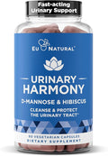 Eu Natural Urinary Harmony D-Mannose Supplement - Urinary Tract Health for Women - Fast-Acting Urinary Cleanse & Flush with Clinical-Strength D-Mannose & Hibiscus - 60 Capsules